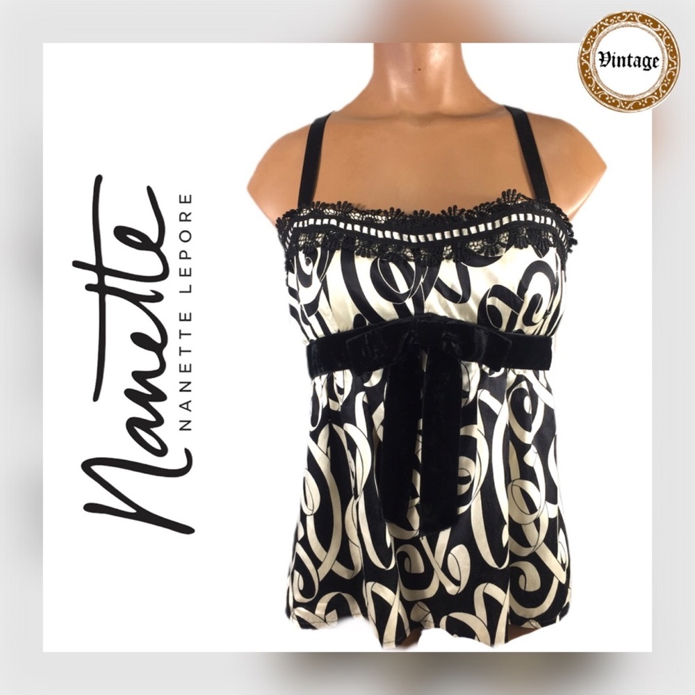 👚 NANETTE LEPORE || Vintage Satin Tank